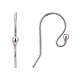Rhodium Plated 925 Sterling Silver Earring Hooks STER-I005-49P-2
