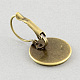 Brass Leverback Earring Findings MAK-S003-18mm-EN001AB-2