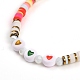 Handmade Polymer Clay Heishi Beads Stretch Bracelets BJEW-JB05307-01-2