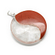 Crystal and Red Jasper Pendants G-S218-29-2