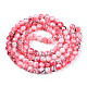 Chapelets de perles en verre peint brossé & cuisant GLAA-S176-04-2