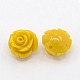 Synthetic Coral 3D Flower Rose Beads CORA-A006-12mm-057-1