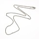 Fashionable 304 Stainless Steel Cable Chain Necklace Making STAS-A028-N081P-1