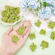 BENECREAT 20Pcs 2 Styles of Hand-Knitted Four-Leaf Clover DIY-BC0006-64-3