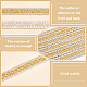Polyester Braided Lace Trim OCOR-WH0078-08A-4