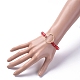 Facettierte Rondelle Glasperlen Stretch Armbänder BJEW-JB04991-04-4