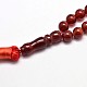 Natural Red Agate Beads Mala Beads Bracelets G-P105-01E-2