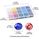 3000 pièces 15 couleurs galvanoplastie perles de verre brins EGLA-YW0001-47-4