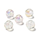 Placage uv perles acryliques transparentes irisées arc-en-ciel OACR-A014-A01-2