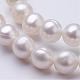 Fili di perle di perle d'acqua dolce coltivate naturali PEAR-F004-50-3