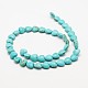 Perles coeur turquoise synthétique brins TURQ-I019-12mm-08-2