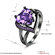 Coeur zircone cubique anneaux RJEW-BB16567-8B-3