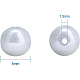 Benecreat 8mm umweltgefärbte perlmuttfarbene Glasperle runde Perle für die Schmuckherstellung mit Perlenbehälter (weiß HY-BC0001-8mm-RB001-3