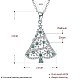 Ожерелье с кулоном из кубического циркония NJEW-BB29780-6