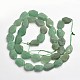 Nuggets Natural Frosted Green Aventurine Bead Strands X-G-N0156-02-2