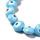 Chapelets de perles vernissées manuelles LAMP-E030-03D-3