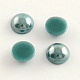Pearlized Plated Opaque Glass Cabochons PORC-S801-9mm-22-1