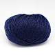 手編みの糸  アンデスアルパカ糸  柔らかいウール  アルパカと人工毛  ミッドナイトブルー  3mm  約50グラム/ロール  80 m /ロール  10のロール/袋 YCOR-R004-010-3