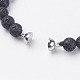 Natural Lava Rock Beads Bracelets BJEW-E326-13N-3