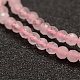 Chapelets de perles en quartz rose naturel X-G-F460-35-3