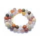 Chapelets de perles en quartz de rutile naturel G-L552H-05C-3