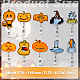 Bobine di distintivo di zucca / croce / strega a tema halloween AJEW-PH01532-2