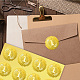34 foglio numero 1 adesivi autoadesivi in lamina d'oro in rilievo DIY-WH0509-041-6
