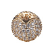 Brass Rhinestone Beads KK-L162-07G-1