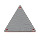 Triángulo acrílico espejo coser en pedrería MACR-G065-02A-01-2