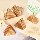 Chgcraft 10 Uds. Soporte triangular para fotos de madera FIND-WH0131-02-3