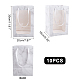 PandaHall Marble Gift Bags Tote Paper Bags with Transparent Window ABAG-WH0005-46C-05-4
