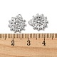 Brass Micro Pave Clear Cubic Zirconia Charms KK-H460-28P-3