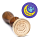 Timbro sigillo di cera in ottone con manico with AJEW-WH0184-1020-5