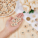 DICOSMETIC 300Pcs Letter Tiles Scrabble Letters 18X19mm Wooden Spelling Letter A-Z Letters Tile Scrabble Crossword Game Alphabet Learning Tools for Crafts WOOD-WH0125-04-3