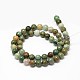Natural Bloodstone Round Bead Strands G-P075-47-8mm-2