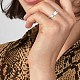 925 plata esterlina anillo de dedo STER-BB56114-W-3