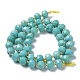 Chapelets de perles en howlite naturelle G-E604-D01-B-4