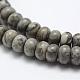 Natural Map Stone/Picasso Stone/Picasso Jasper Beads Strands G-G665-09-6x4mm-3