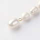 Collares de abalorios de perlas naturales NJEW-R249-03-4
