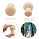 Jouets pour enfants champignons en bois WOOD-WH0108-58-3