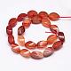 Natural Red Agate Beads Strands G-K126-C02-2