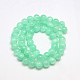 Dyed Natural Green Jade Beads Strands JBS053-4MM-27-2