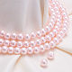 Perles rondes en verre teinté écologique HY-BC0001-6mm-WH007-5