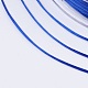 フラット弾性クリスタルストリング  弾性ビーズ糸  ストレッチブレスレット作り用  ブルー  1x0.5mm  約87.48ヤード（80m）/ロール EW-F007-04-4