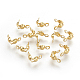 Chgcraft 100 pièces 304 embouts de perles en acier inoxydable calotte dorée embouts couverture de noeud à clapet pour la fabrication de bijoux bricolage artisanat STAS-CA0001-04-6