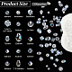 Nbeads 15 style brins de perles de verre galvanoplastie transparent EGLA-NB0001-25-2