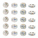 Cheriswelry 100Pcs 4 Styles Pave Disco Ball Beads RB-CW0001-01-2