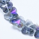 Electroplate Glass Beads Strands EGLA-F133-HP03-3