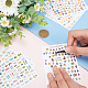 Globleland 10 лист 10 стильные бумажные наклейки для дизайна ногтей наклейки DIY-GL0006-05-3