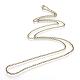 Iron Rolo Chains Necklace Making MAK-R015-45cm-AB-2